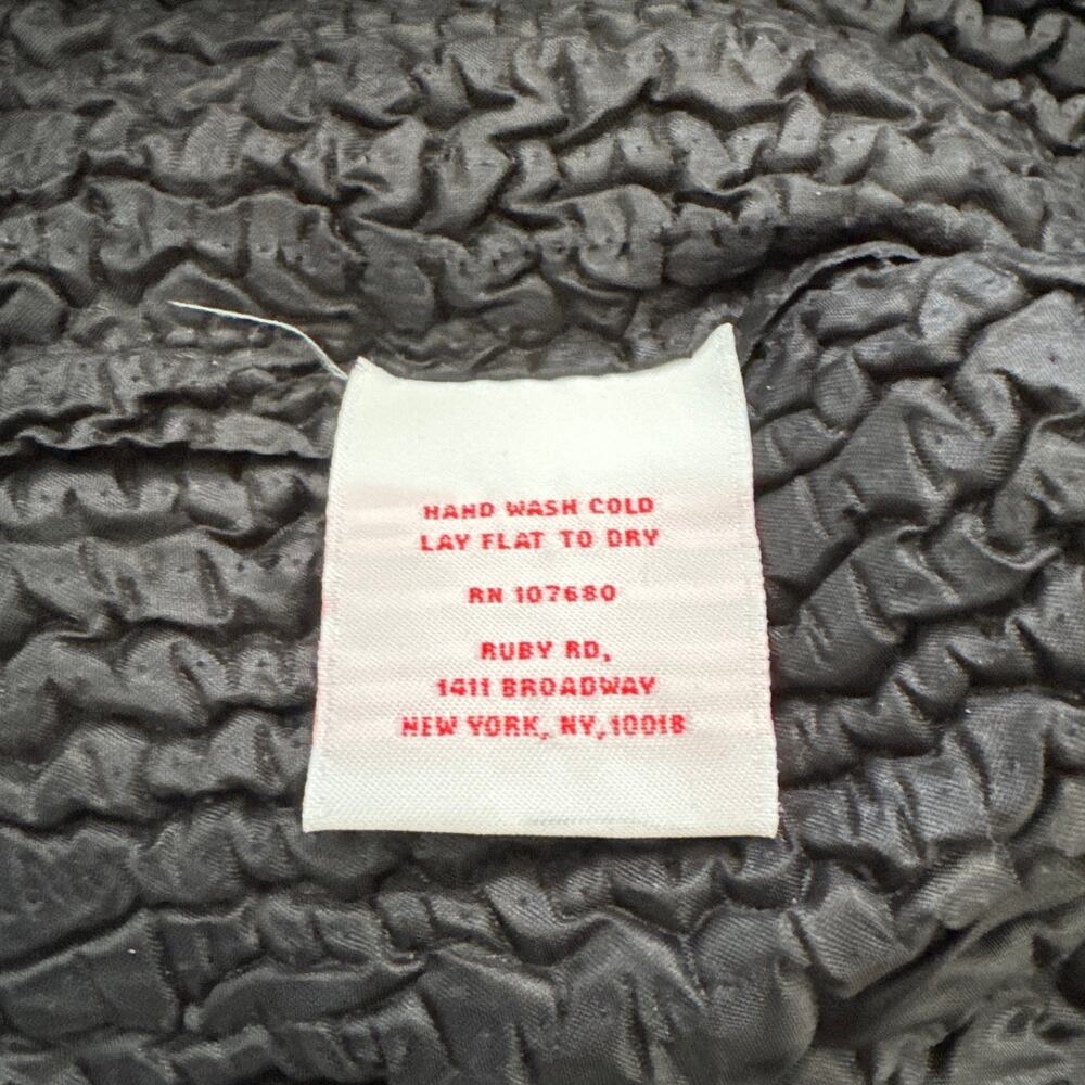 Ruby Rd 100% silk multicolored zip up jacket size… - image 12